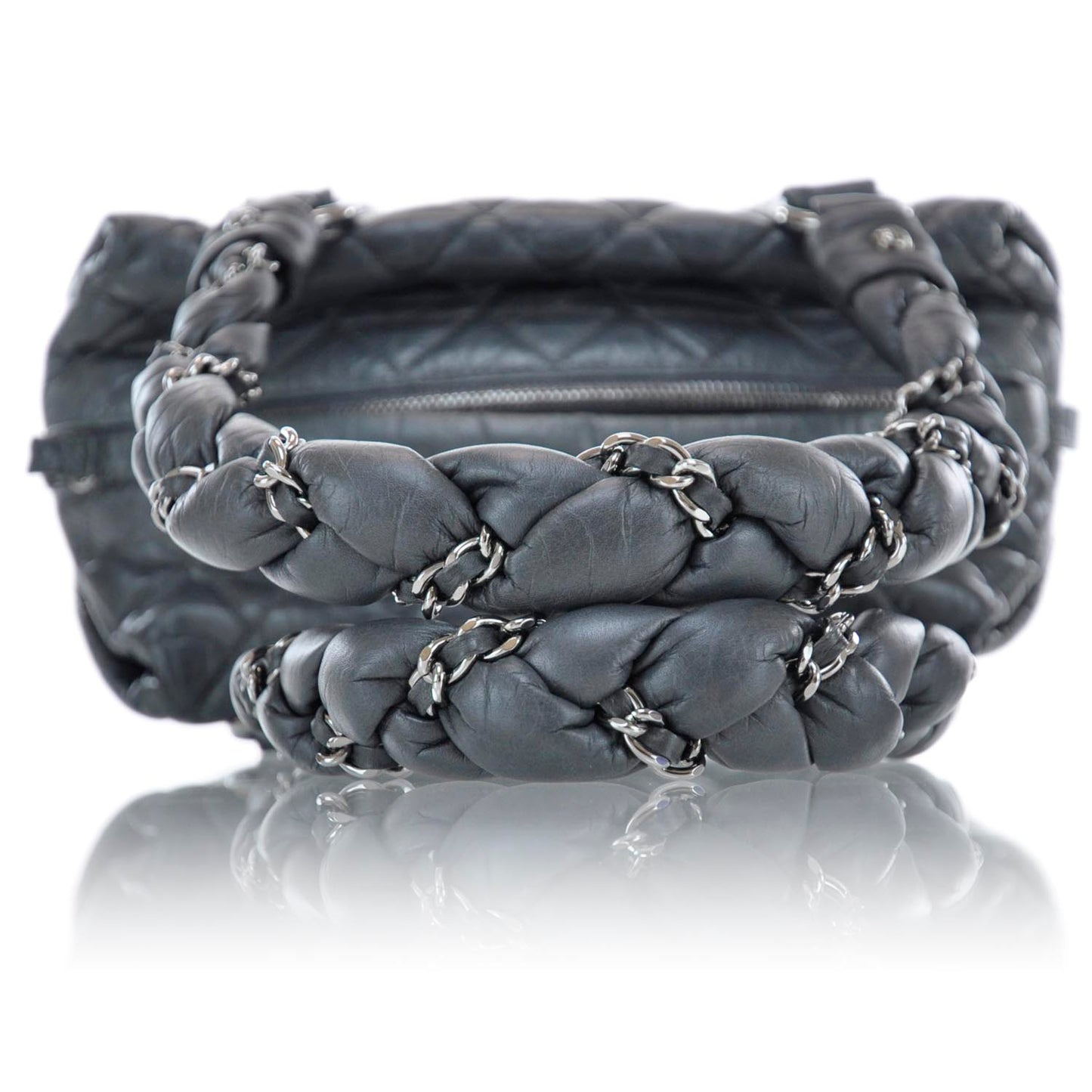 Ligne Lady Braid Small Tote Grey