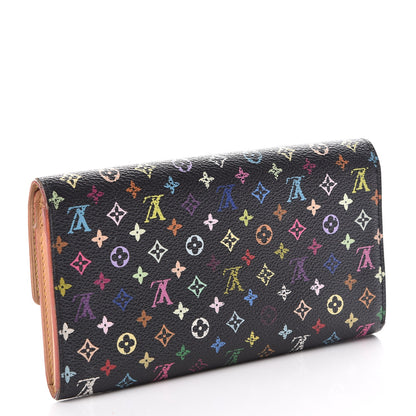 Louis Vuitton Monogram Multicolor Sarah Wallet Black 3 of 20