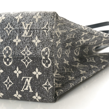 Louis Vuitton Monogram Jacquard Denim Onthego MM Black 9 of 9