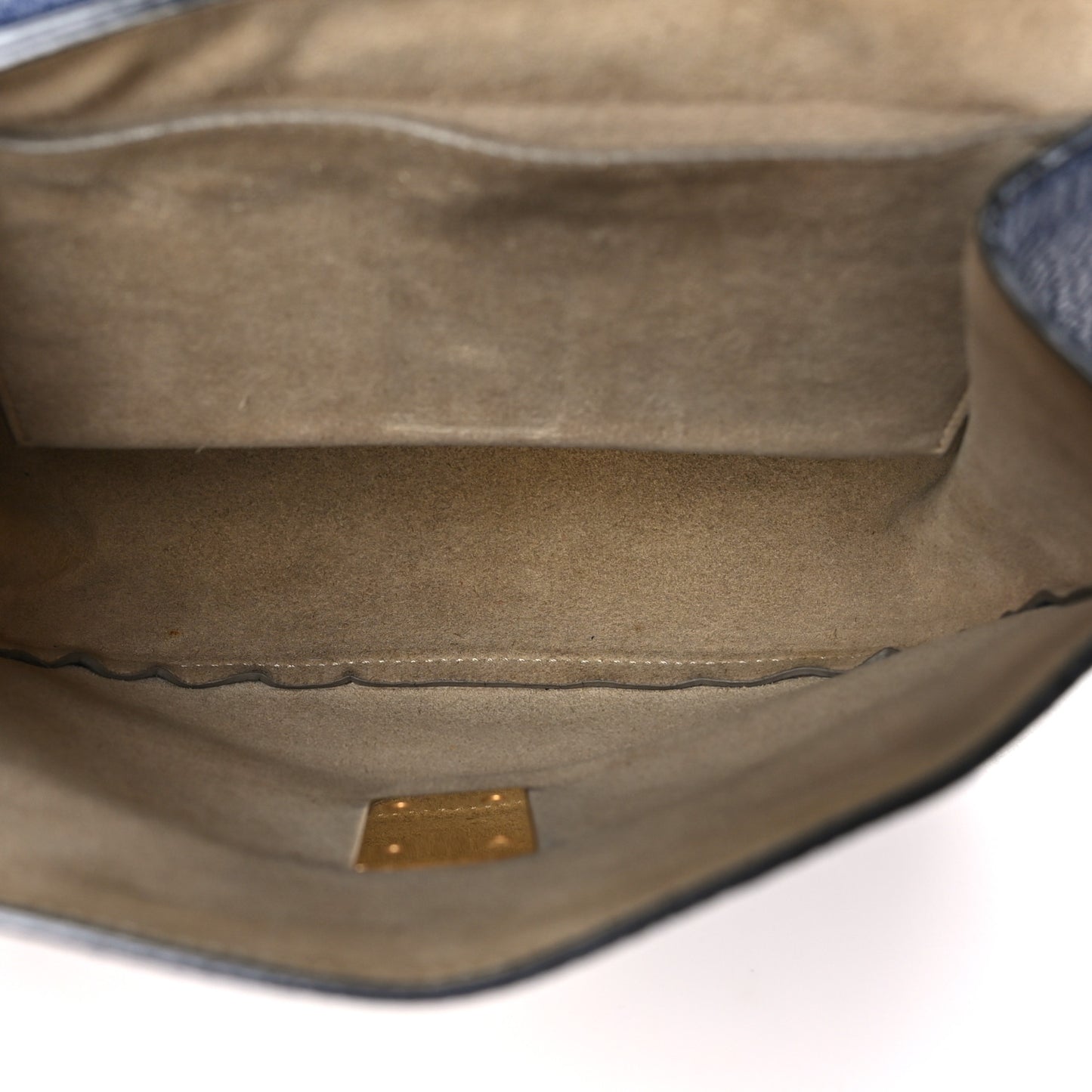 Grained Lambskin Drew Shoulder Bag Royal Navy