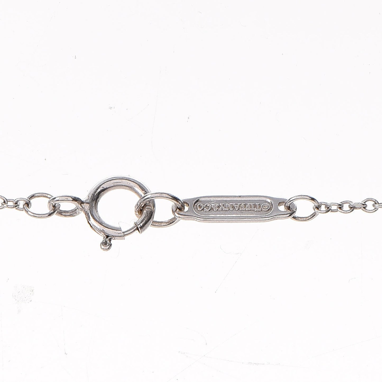 Platinum Diamond .41ct Fleur De Lis Key Pendant Necklace