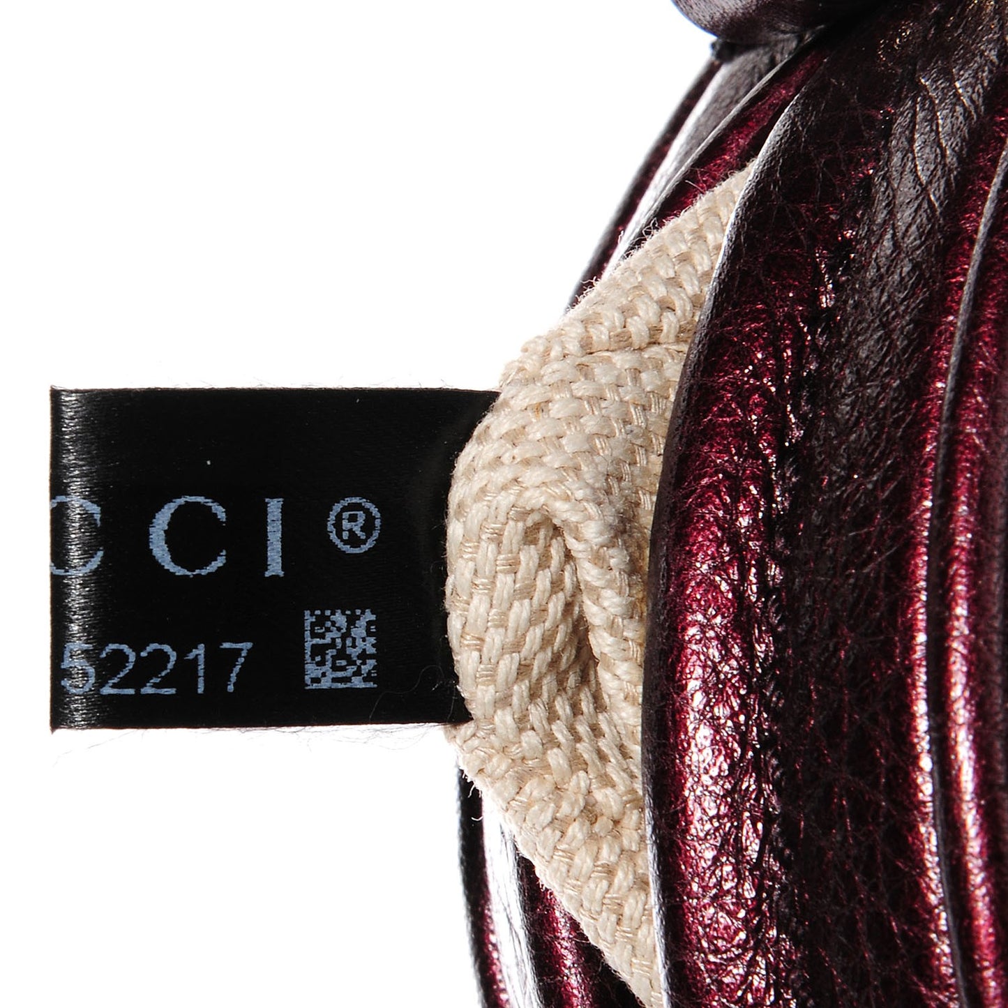 Metallic Cellarius Calfskin Mini Soho Chain Bag Classic Burgundy