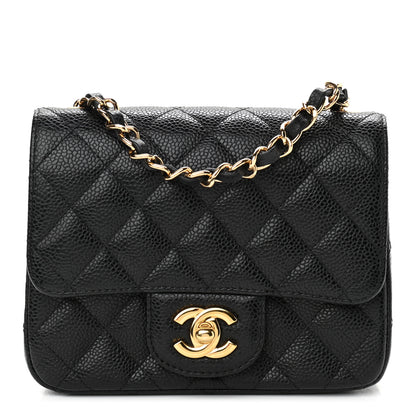 Chanel Caviar Quilted Mini Square Flap Black 1 of 12