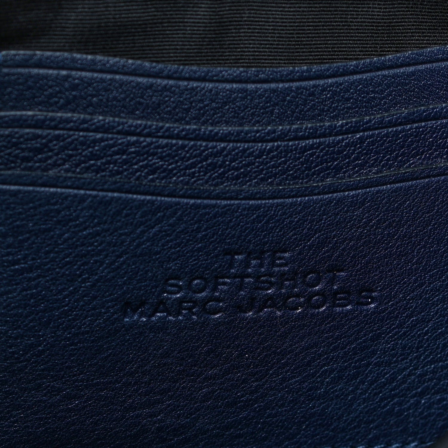 Marc Jacobs Supple Natural Grain Calfskin The Softshot 27 Bag Navy 5 of 11