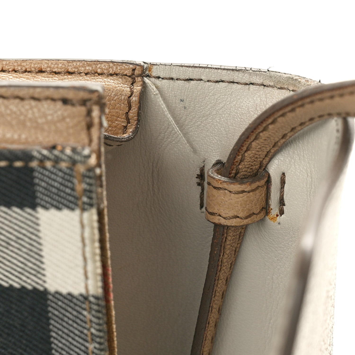 Burberry Derby Calfskin House Check Small Macken Crossbody Bag Light Beige 14 of 16