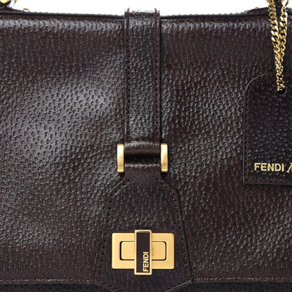 Fendi Vitello Classico No.1 Satchel Dark Brown 11 of 11