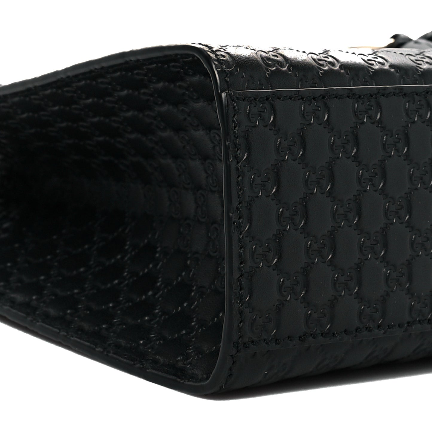 Microguccissima Medium Emily Chain Shoulder Bag Black