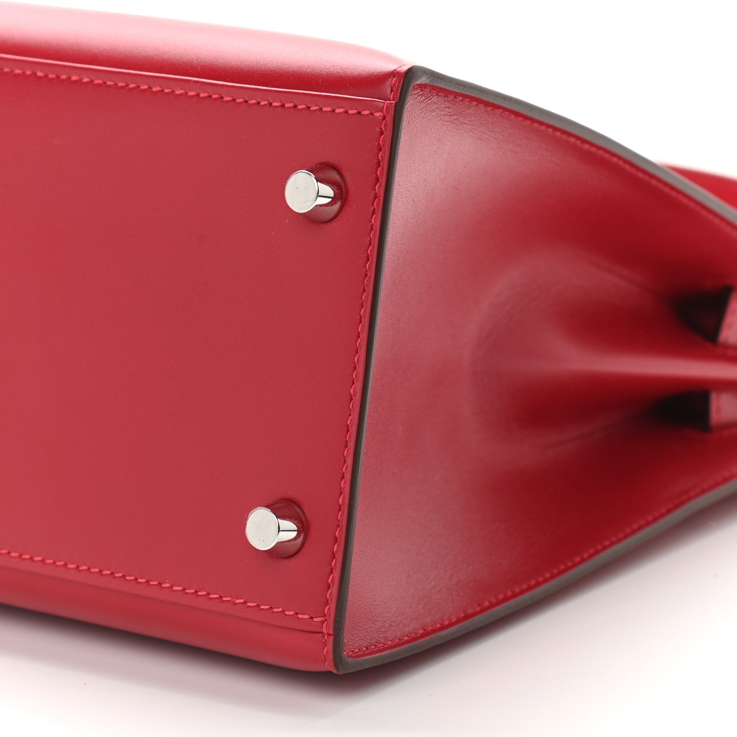 Hermes Tadelakt Kelly Sellier 28 Rouge Vif 9 of 11