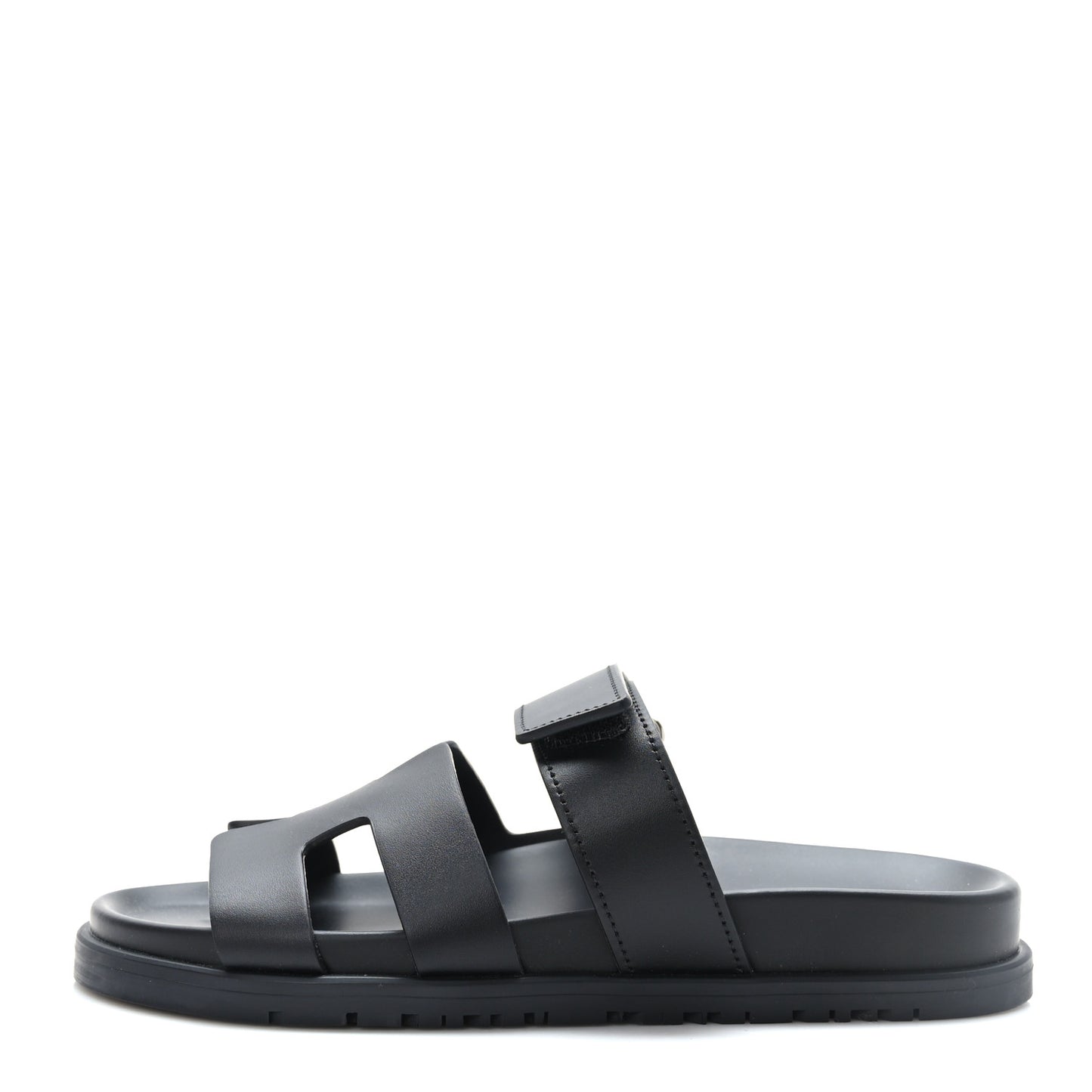 Calfskin Womens Chypre Sandals 36.5 Black