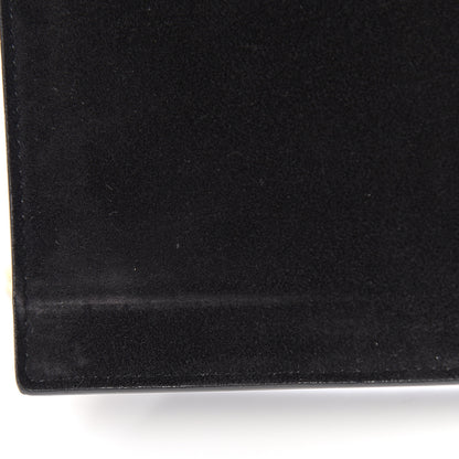 Saint Laurent Suede Sequin Bead Embellished Classic Monogram Kate Tassel Chain Wallet Black Multicolor 6 of 10