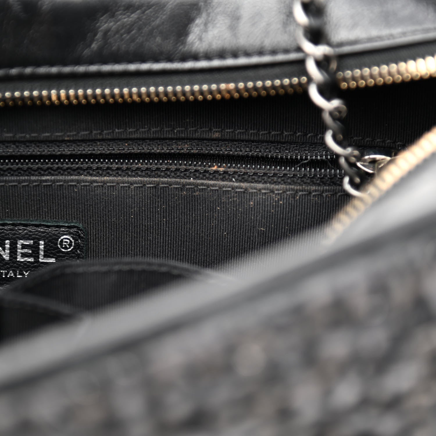 Chanel Tweed Calfskin Quilted Medium Gabrielle Hobo Black 10 of 10