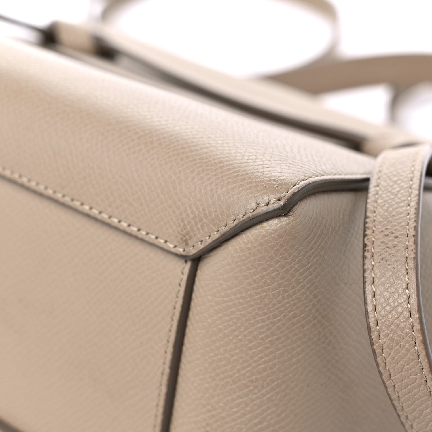 Celine Grained Calfskin Nano Belt Bag Light Taupe 9 of 14