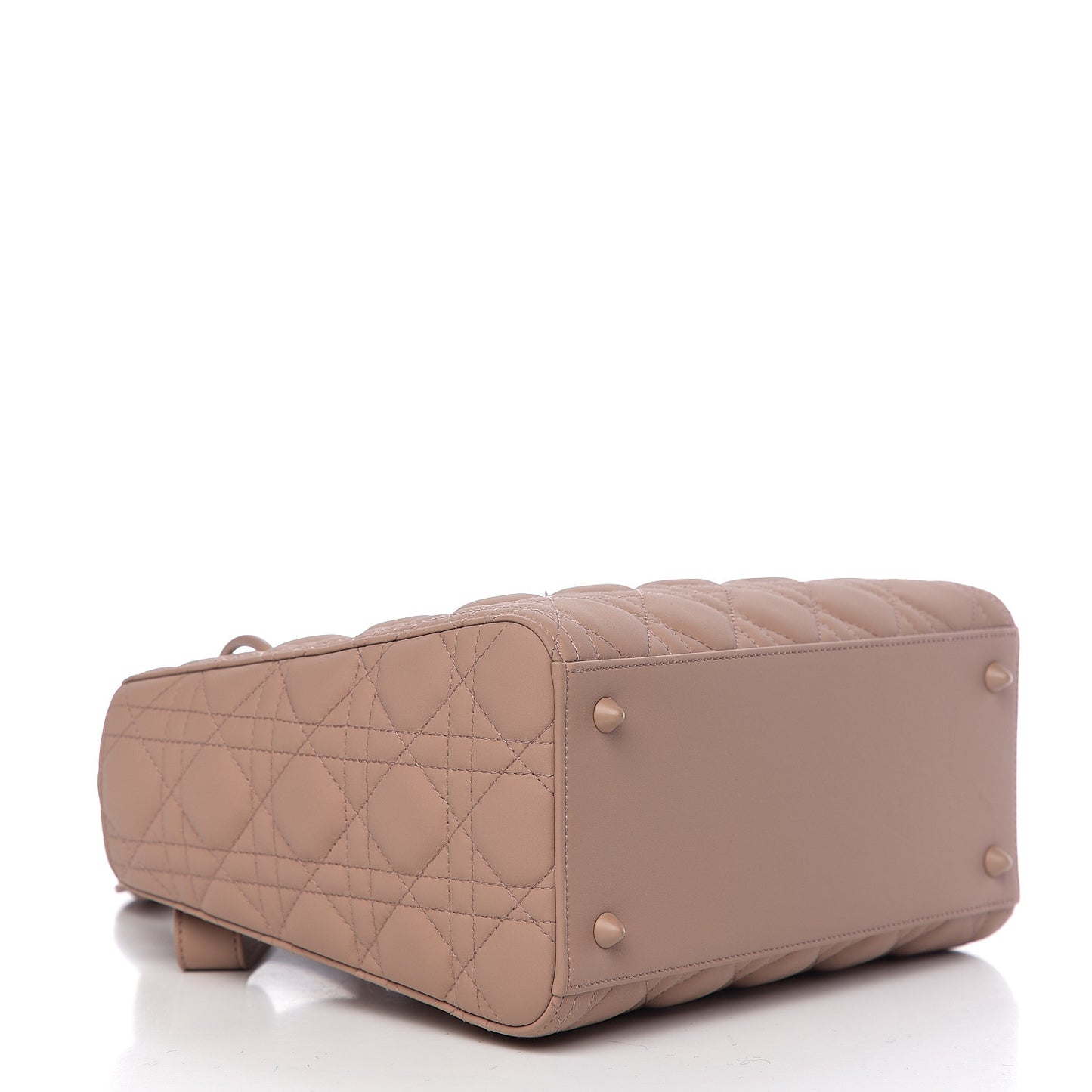 Ultra Matte Calfskin Cannage Medium Lady Dior Beige