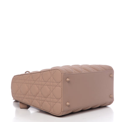Christian Dior Ultra Matte Calfskin Cannage Medium Lady Dior Beige 3 of 8