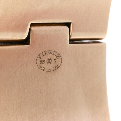 Chanel Lambskin CC Turnlock Cuff Bracelet Black Gold 4 of 5