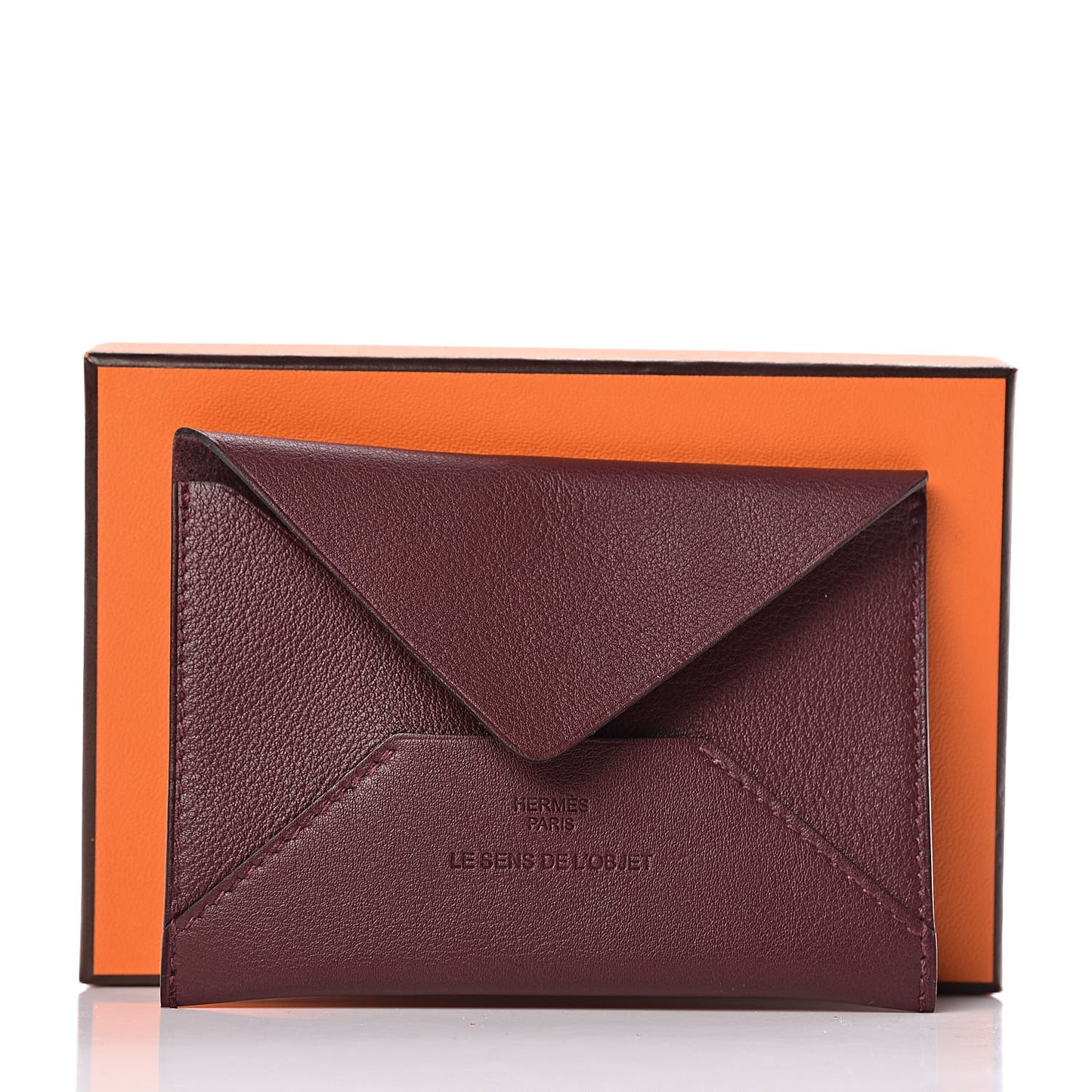 Swift Le Sens De L'Objet Envelope Card Case Bordeaux