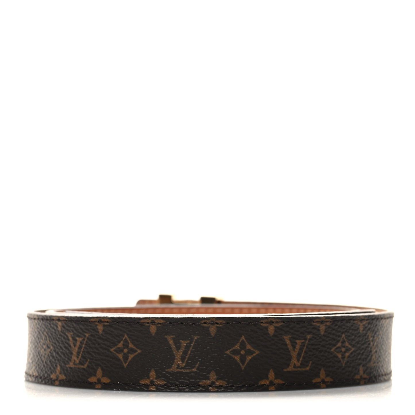 LOUIS VUITTON Mini Monogram 25mm LV Initiales Belt 95 38 95/38