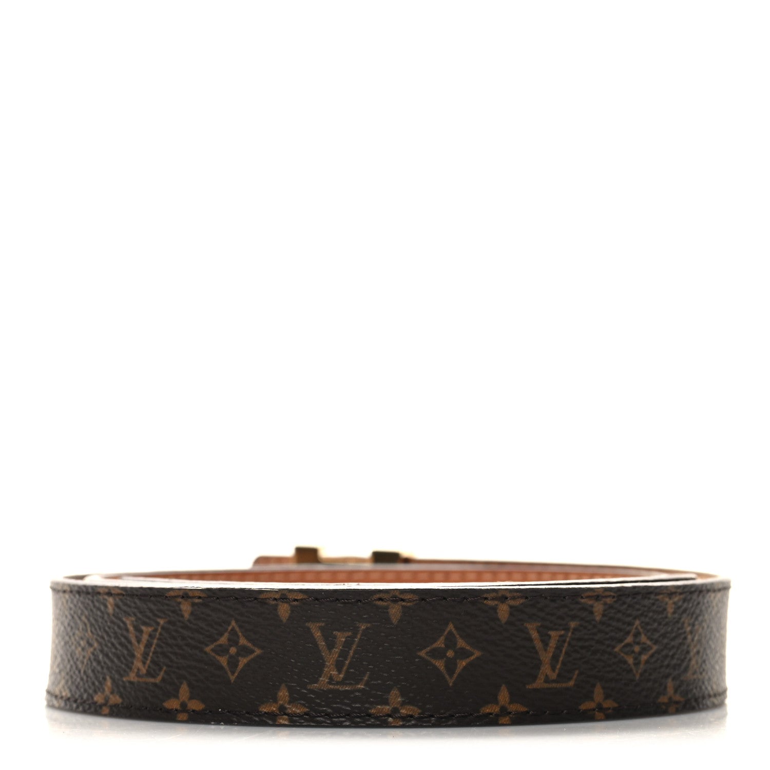 Louis Vuitton LOUIS VUITTON Mini Monogram 25mm LV Initiales Belt 95 38 95/38 2 of 10