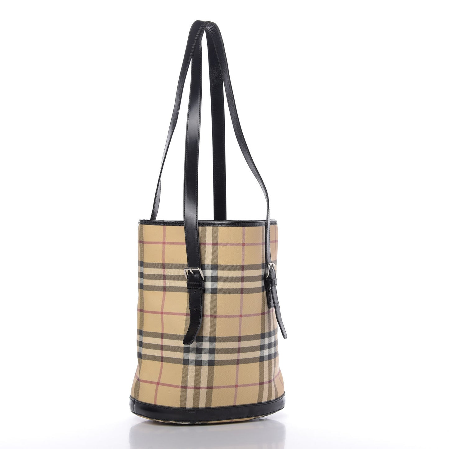 House Check Bucket Bag Black