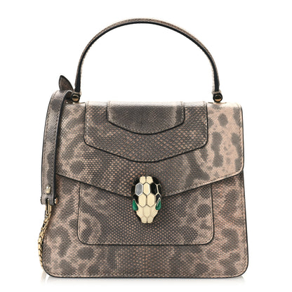 Bulgari Shiny Karung Serpenti Forever Top Handle Brown 1 of 8