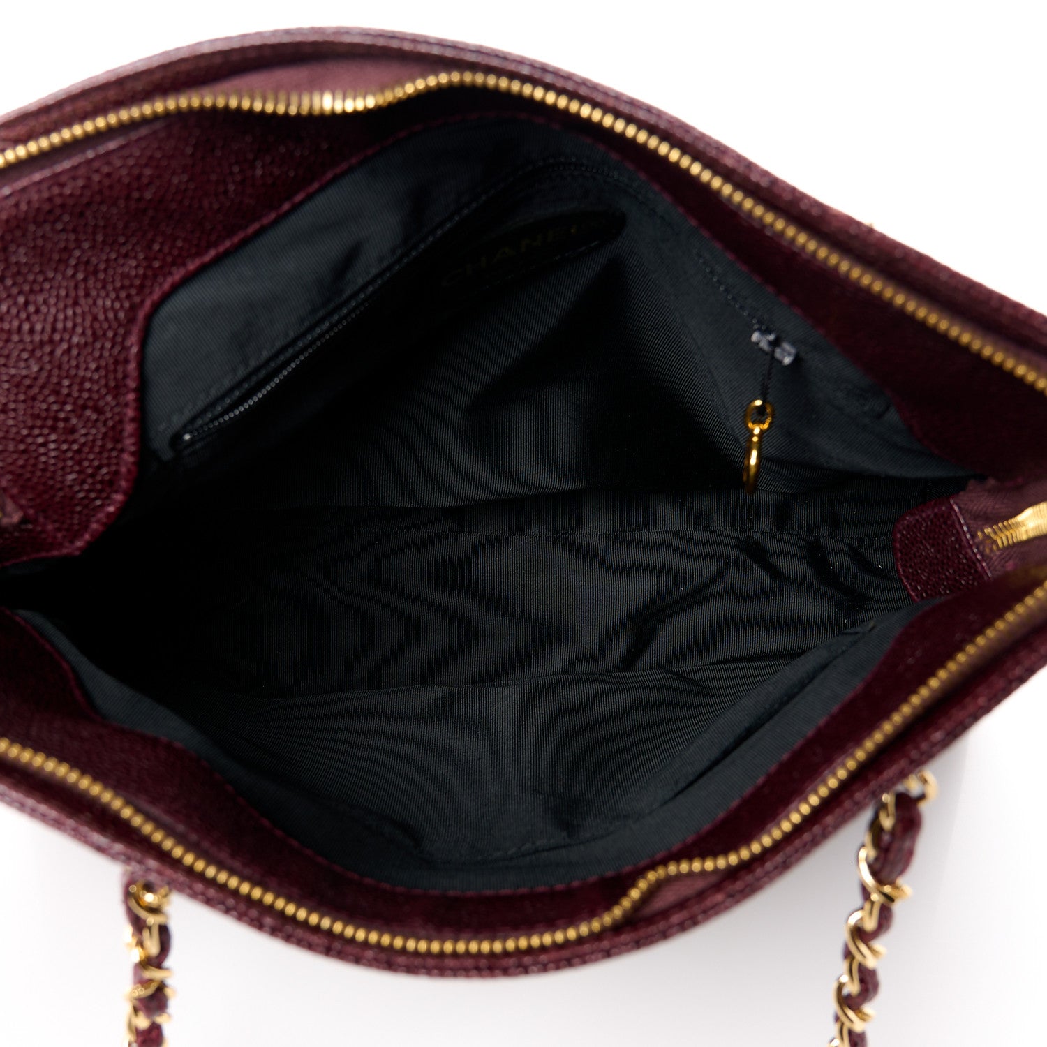 Chanel Caviar Shoulder Bag Bordeaux 5 of 14