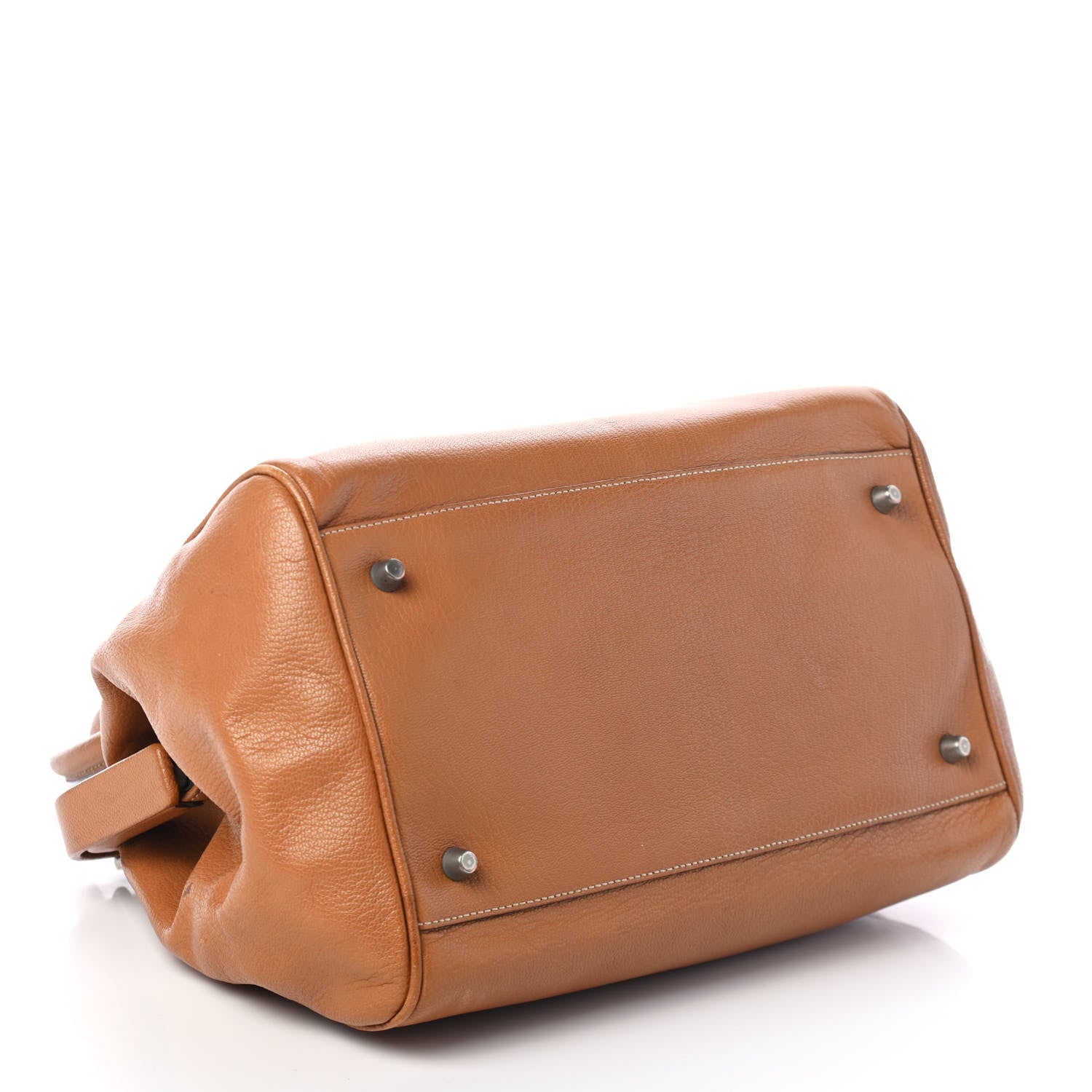 Prada Goatskin Cerniera Doctor Bag Light Brown 3 of 4