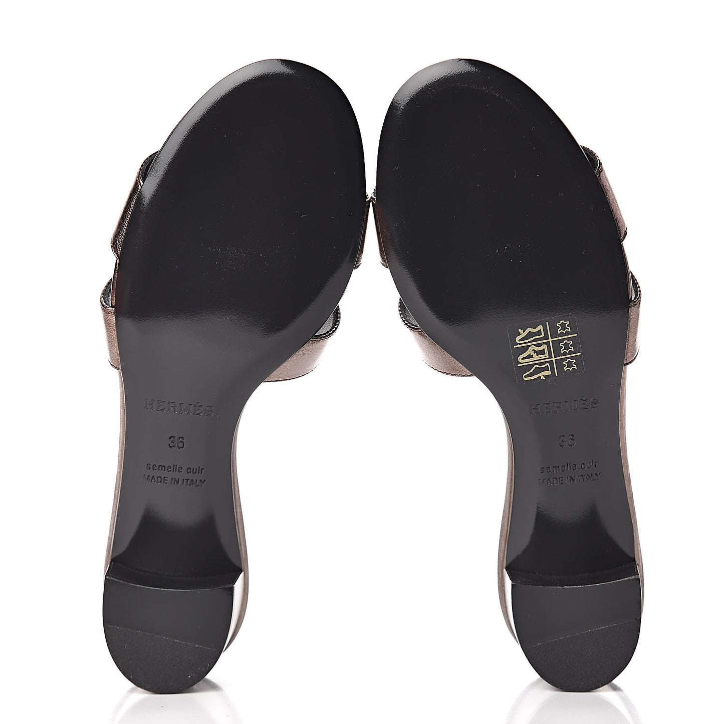 Metallic Nappa Oasis Sandals 36 Dore Vieilli