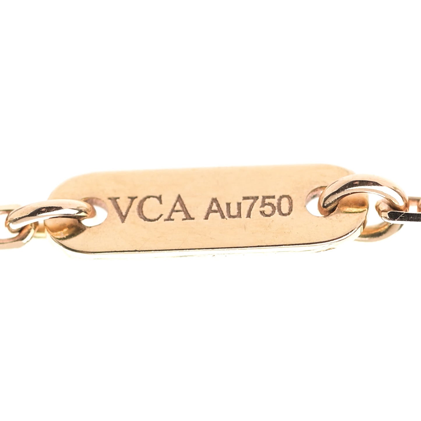 18K Rose Gold Carnelian Sweet Alhambra Pendant Necklace
