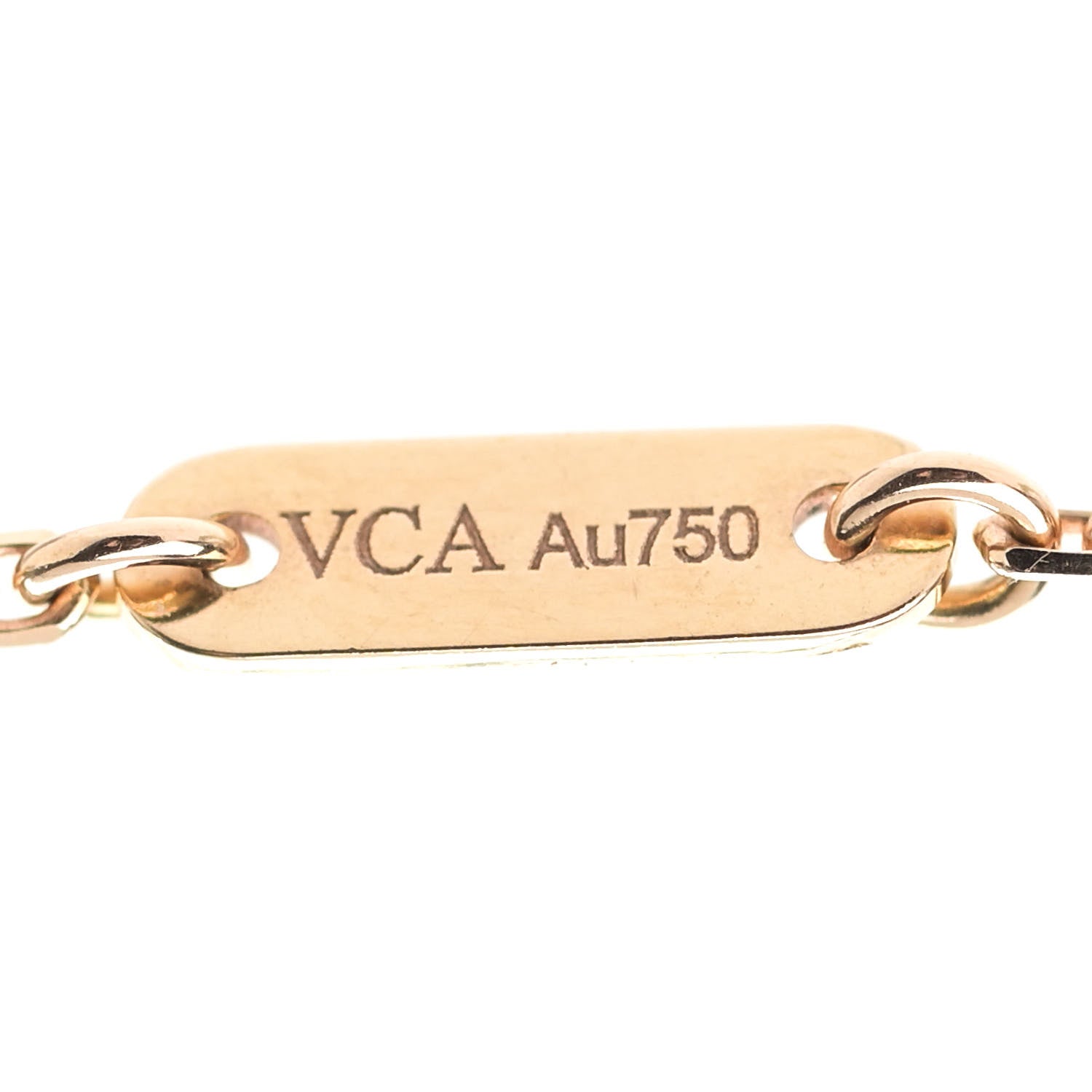 Van Cleef & Arpels 18K Rose Gold Carnelian Sweet Alhambra Pendant Necklace 5 of 7