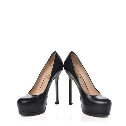 Saint Laurent Vernigolf Tribtoo 105 Platform Pumps 37.5 Black 6 of 17