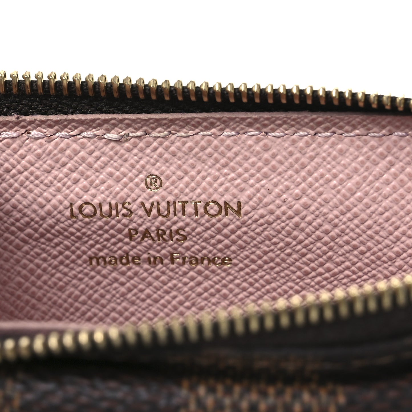 Damier Ebene Recto Verso Card Holder Rose Ballerine