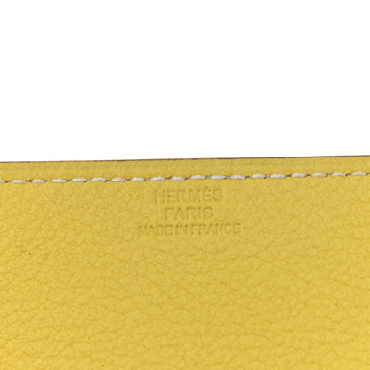 Hermes Taurillon Clemence Mini Mises et Relances Change Tray Jaune Fauve 5 of 6