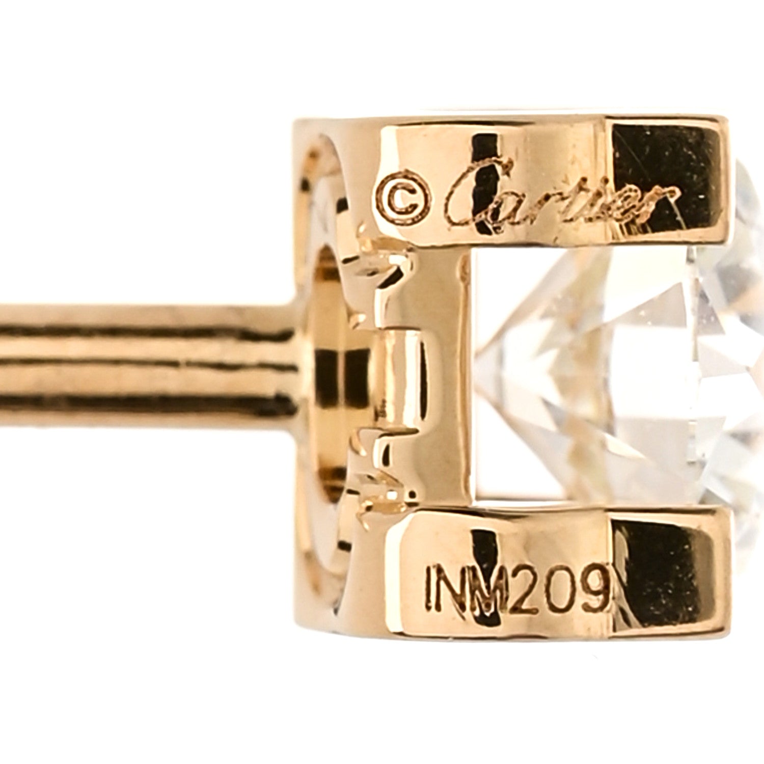 Cartier 18K Pink Gold Diamond .46ctw C De Cartier Earrings 4 of 5