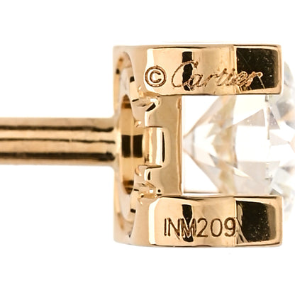 Cartier 18K Pink Gold Diamond .46ctw C De Cartier Earrings 4 of 5