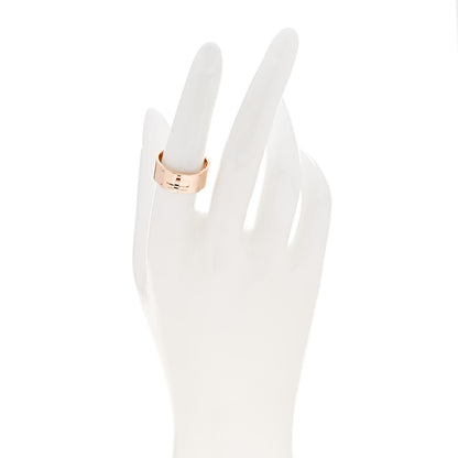 Hermes 18K Rose Gold Diamond GM Kelly Ring 55 7.25 2 of 6