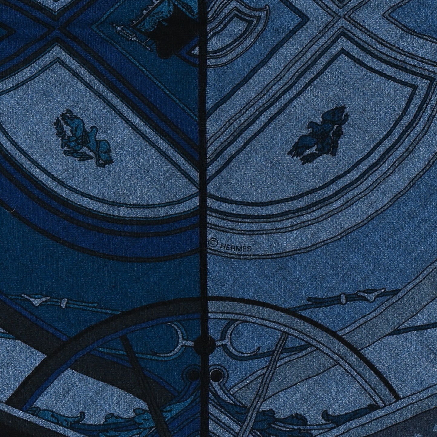 Cashmere Silk Washington Carriage Giant Triangle Scarf