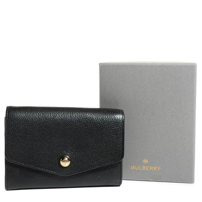 Mulberry Glossy Goatskin Dome Rivet French Purse Wallet Black 5 of 11