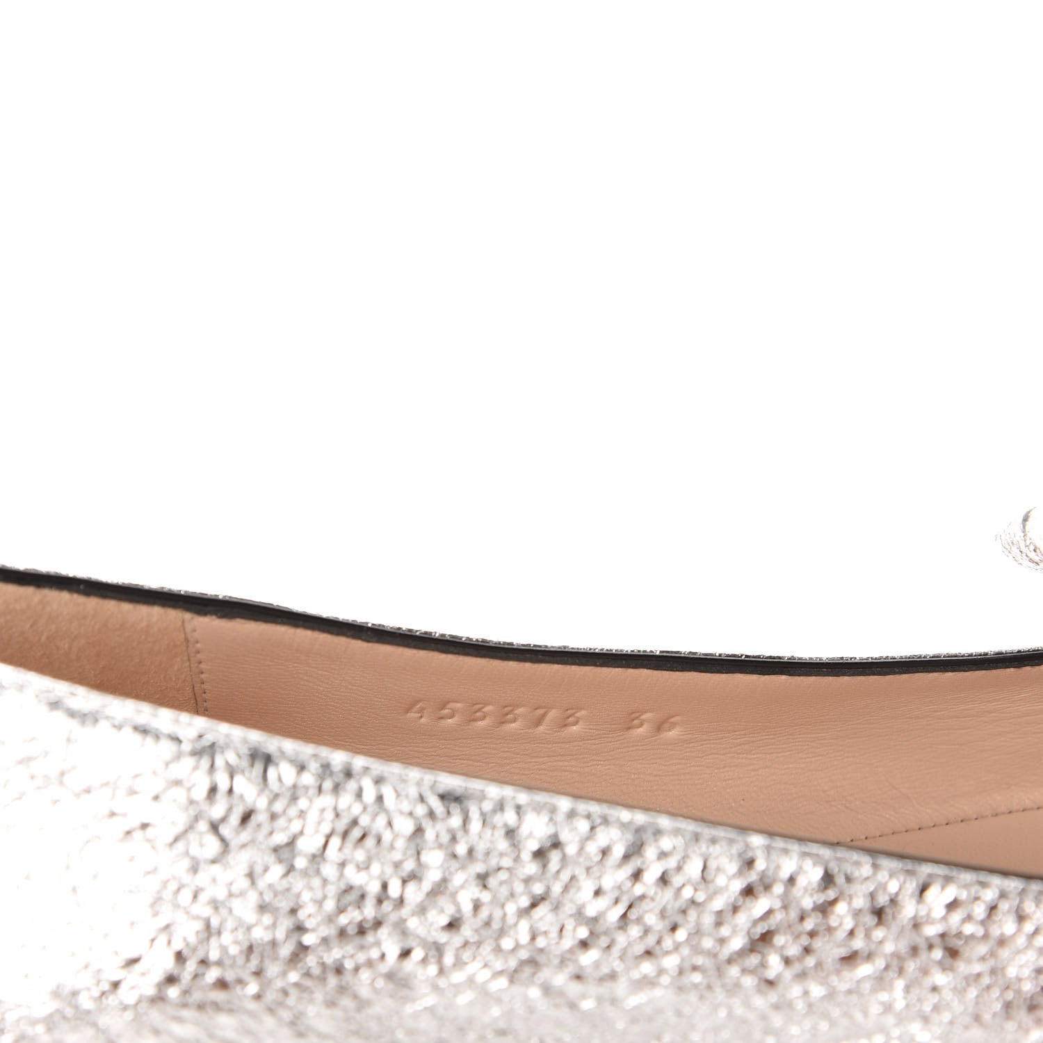 Gucci Galassia GG Marmont Fringe Flats 36 Argento 9 of 9