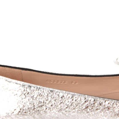 Gucci Galassia GG Marmont Fringe Flats 36 Argento 9 of 9