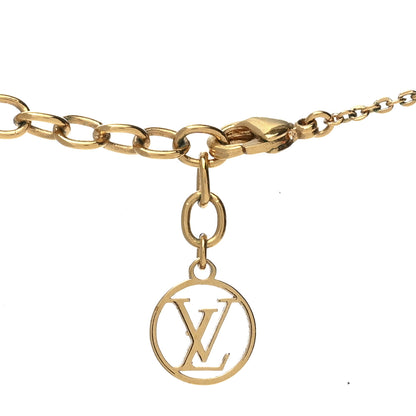 Louis Vuitton Nanogram Name Tag Necklace Gold 4 of 6