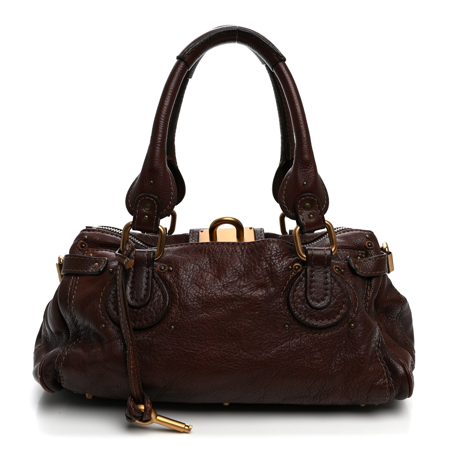 Chloe Calfskin Medium Paddington Satchel Burgundy 1 of 15