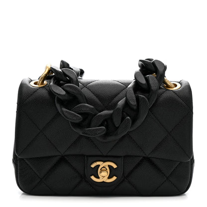 Chanel Caviar Quilted Funky Match Mini Flap Black 1 of 10