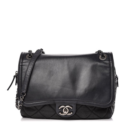 Chanel Iridescent Calfskin Medium In the Mix Flap Black 1 of 17