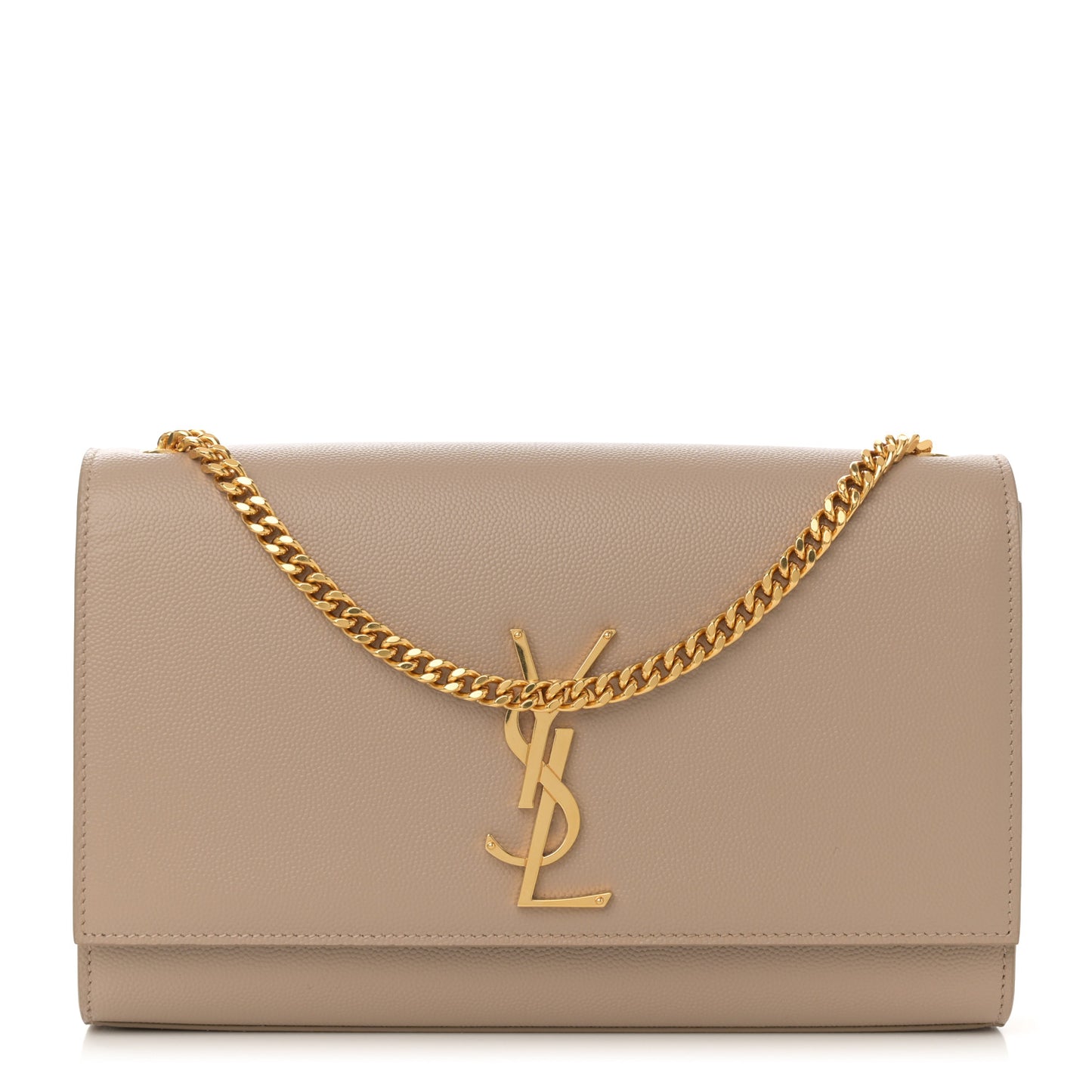 Grain De Poudre Medium Monogram Kate Satchel Dark Beige