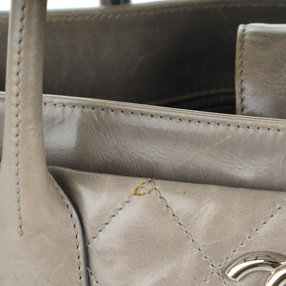 Chanel Glazed Calfskin Small New Portobello Grey 9 of 9