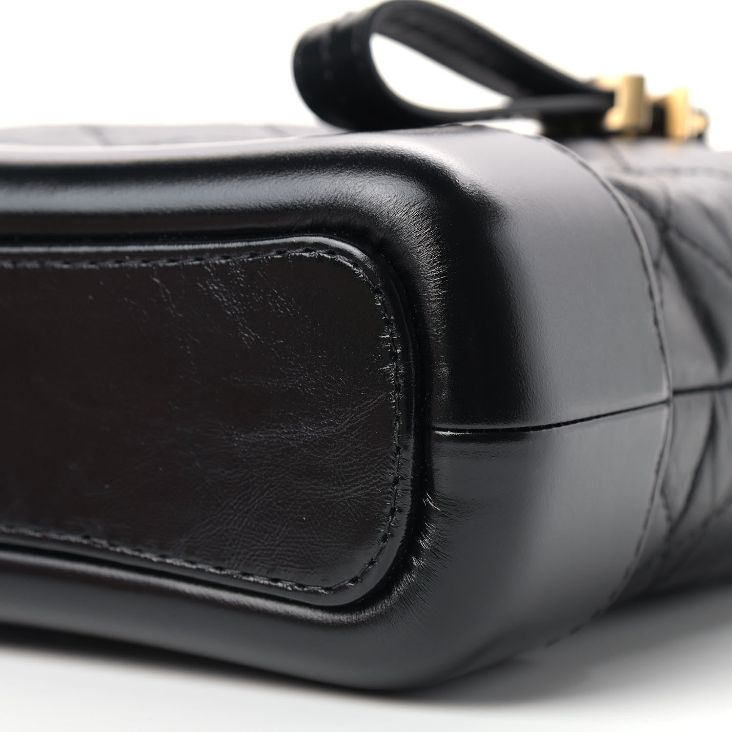 Chanel Aged Calfskin Quilted Small Gabrielle Hobo Black 9 of 9