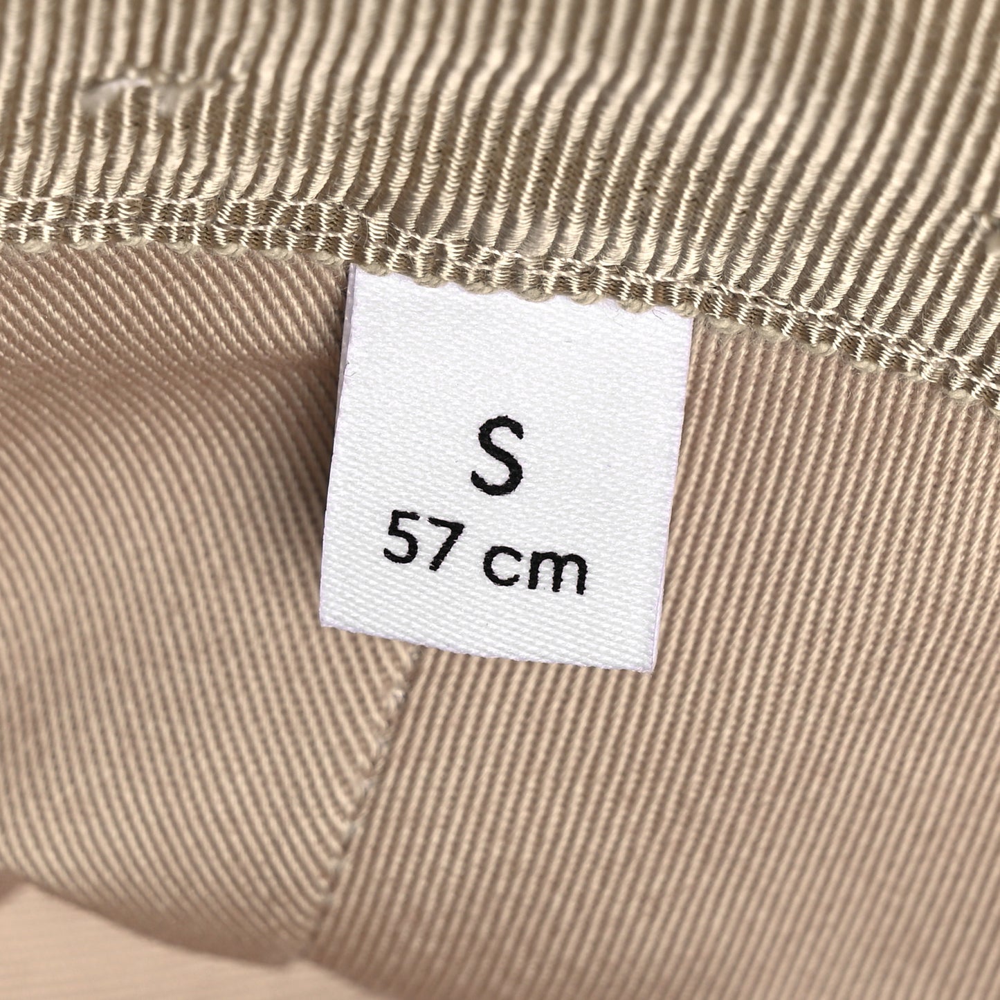 Monogram Textured Dollar Calfskin GG Jago Bucket Hat S Cacao Beige