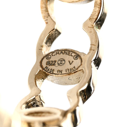 Chanel Metal CC Hoop Earrings Gold 4 of 5