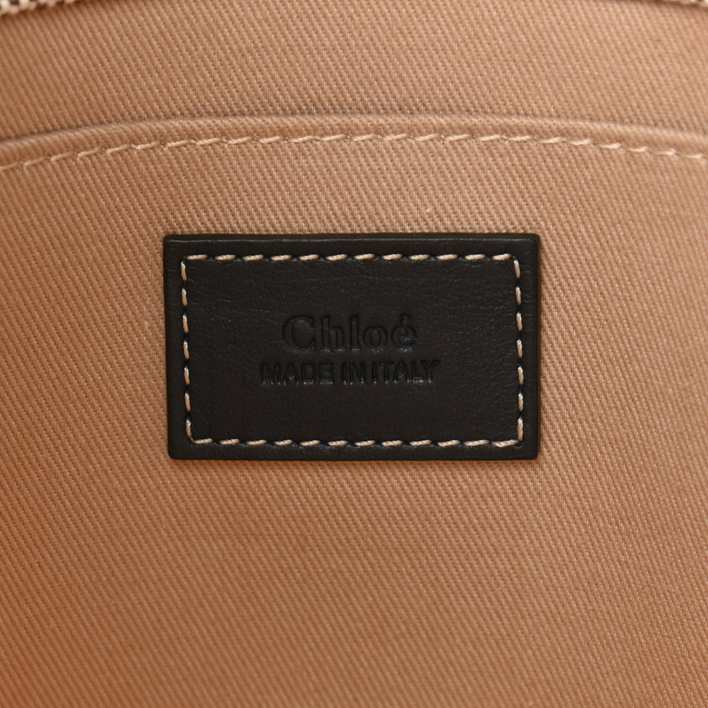 Cotton Calfskin Medium Woody Ribbon Tote White Black