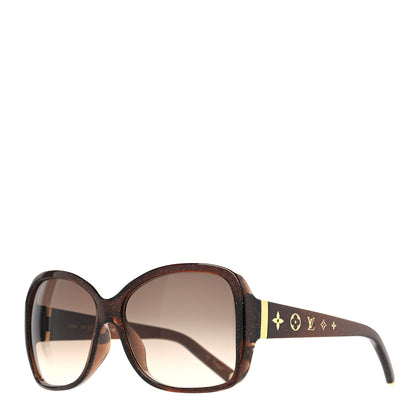 Louis Vuitton Acetate Obsession GM Sunglasses Z0459W Brown Glitter 1 of 8